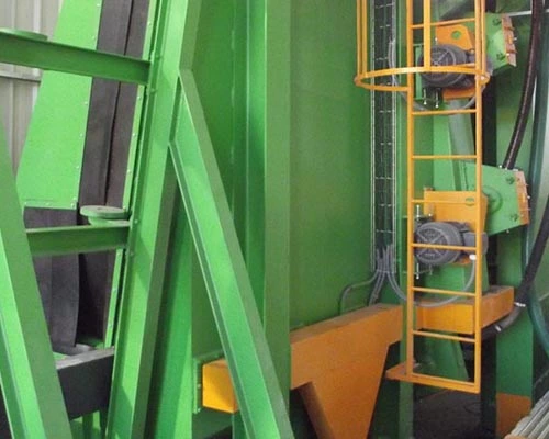 steel plate shot blasting machine