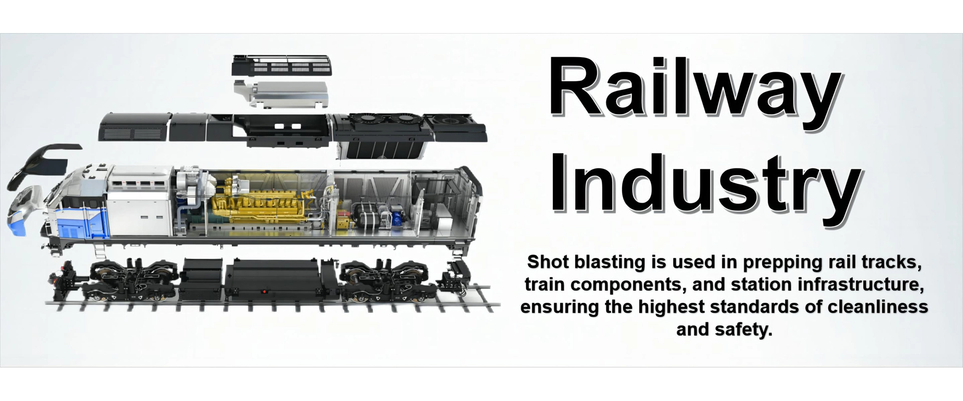 Shot Blasting Machine Apply in Railway Industry