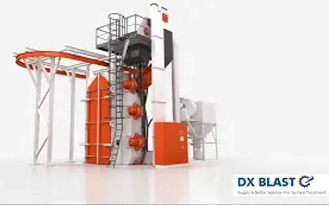 Overhead Rail Shot Blasting Machine