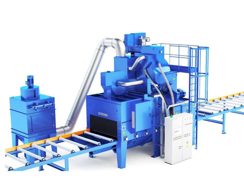 steel structure shot blasting machine03